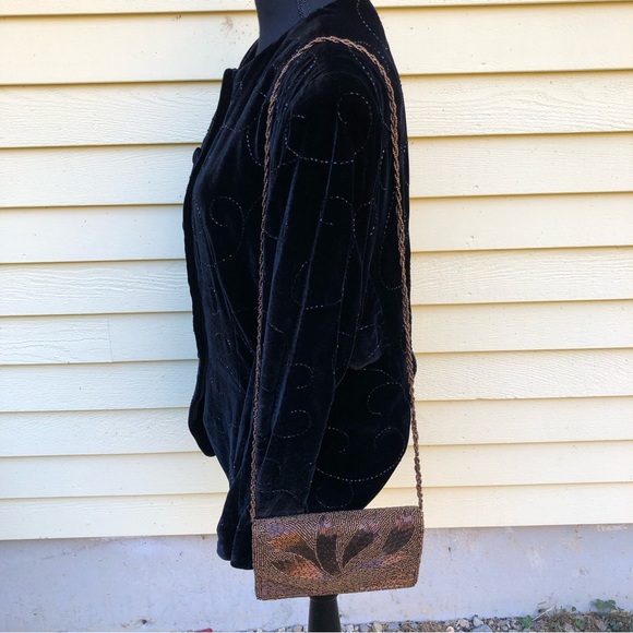 JNY Blk Velvet Evening Jacket Size 16 - Picture 5 of 9